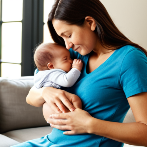 Home 20 Mother Nursing Baby (Focus on Comfort)**
"A mother in a comfortable, fully clothed outfit, gently nursing her baby in a cozy living room setting. Soft, natural lighting, promoting a calm and peaceful atmosphere. Safe for work, appropriate content, fully clothed, modest, family-friendly. Perfect anatomy, correct proportions, natural pose, well-formed hands, proper finger count, natural body proportions."
**